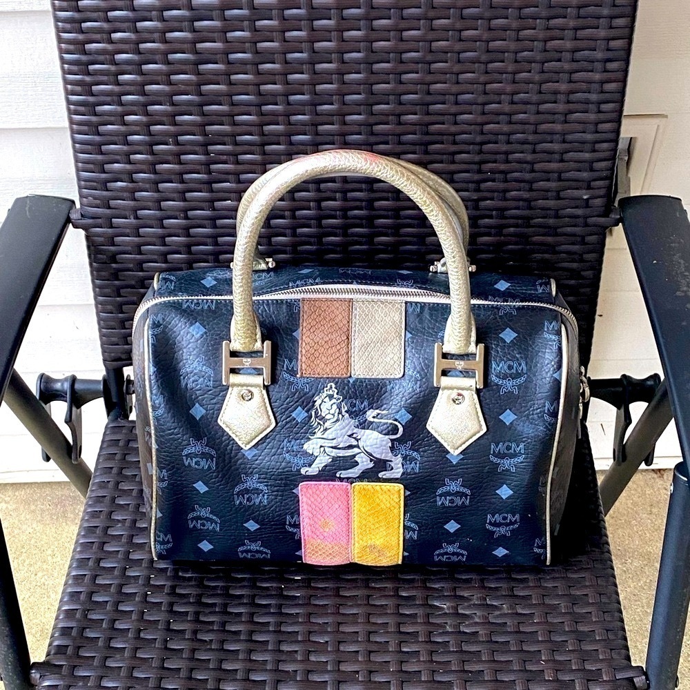 MCM Black and Multicolor Women's Bag - Picture 3 of 16